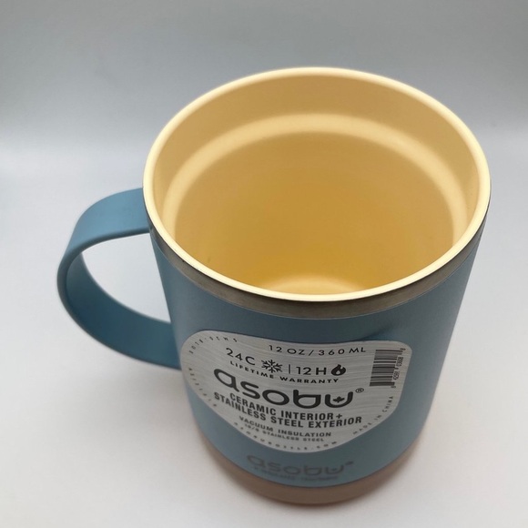 Asobu 12 oz Vacuum Insulated Ultimate Coffee Mug Baby Blue - Picture 5 of 9